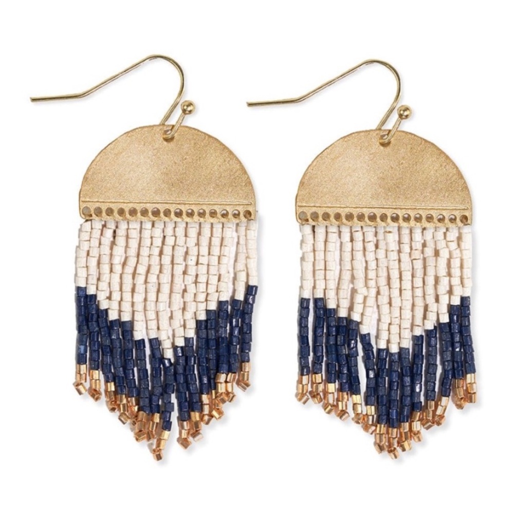Ink and Alloy beaded earrings